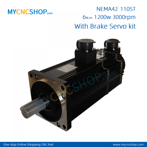 NEMA42 110ST-M06030 220V 6N.m 1.8KW server system with brake motor