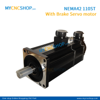 NEMA42 With Brake Servo Motor 110ST-M04030 110ST-M05030 110ST-M06020 110ST-M06030 AASD 30A Servo Driver RS485 110mm Flange