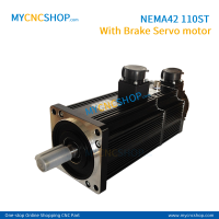 NEMA42 With Brake Servo Motor 110ST M04030 M05030 M06020 110ST-M06030 AASD 30A Servo Driver RS485 110mm Flange