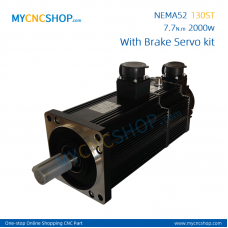 NEMA52 130ST-M07725 220V 7.7N.m 2.0KW server system with brake motor