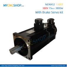 NEMA52 130ST-M15025 380V 15N.m 3.8KW server system with brake motor