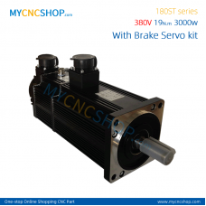 180ST-M19015 380V 19N.m 3.0KW server system with brake motor