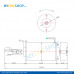 300W air-cooled spindle+bracket+PWM governor