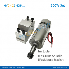 300W air-cooled spindle+bracket