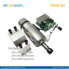 400W air-cooled spindle+bracket+PWM governor