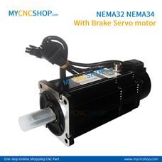 NEMA32 NEMA34 Brake Servo motor 80ST 90ST M01330 M02430 M03520 M04025 with AASD 15A 20A driver