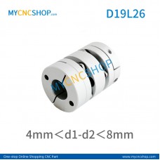 D19L26mm Double diaphragm Coupling hole size range 4mm＜d1-d2＜8mm 