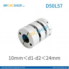 D50L57mm Double diaphragm Coupling hole size range 10mm＜d1-d2＜24mm 