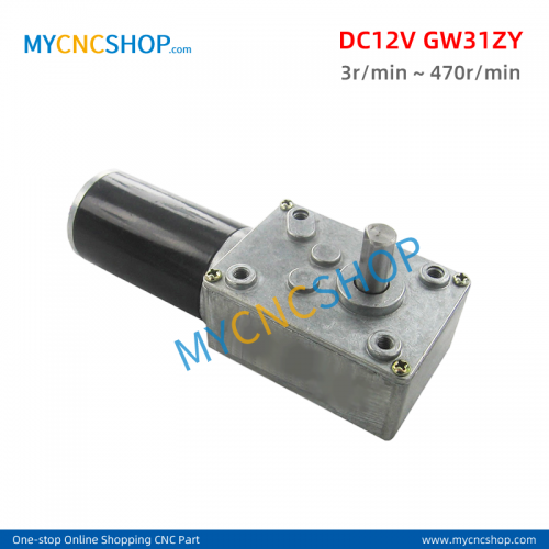 DC24V Worm Gear Motor GW31ZY 3 5rpm 7 10 15 25 50 80 110 160 250 470rpm Micro Motor