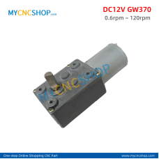 DC12V GW370 Worm Gear Motor 0.6r/min 2 5 8 14 25 45 65 80 120rpm Robot motor