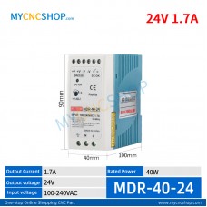 MDR-40-24 Single Output Industrial DIN Rail Switching Power Supply AC-DC SMPS 24VDC 1.7A 40W