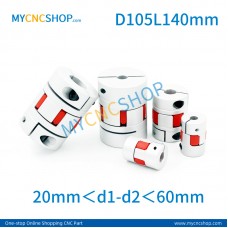 Plum coupling D105L140mm hole size range 20mm＜d1-d2＜60mm 