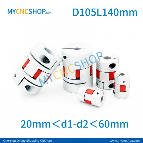 Plum coupling D105L140mm hole size range 20mm＜d1-d2＜60mm 