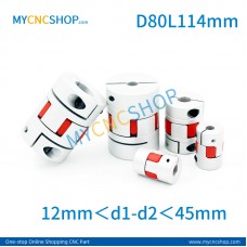 Plum coupling D80L114mm hole size range 12mm＜d1-d2＜45mm 