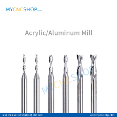 Tungsten acrylic milling bit 3.175×2.00×38×8.00mm for Aluminum PVC PCB MCPCB