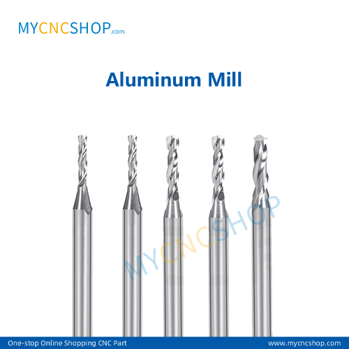 Tungsten acrylic milling tools 3.175×1.20×6.00mm for Aluminum PVC PCB MCPCB
