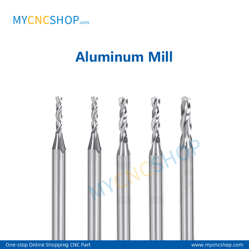 Tungsten acrylic mill bit 3.175×2.00×9.00mm for Aluminum PVC PCB MCPCB