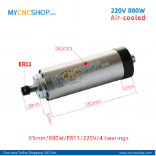 CNC spindle CHANGSHENG DIA.80mm 800W ER11 4bearing For Engraving Milling