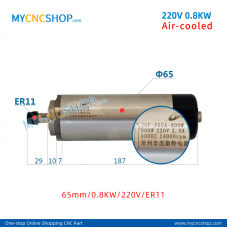 JST JIESITE DIA.65mm 800W ER11 For Engraving Milling