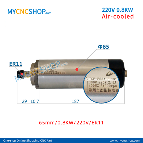 JST JIESITE DIA.65mm 800W ER11 For Engraving Milling