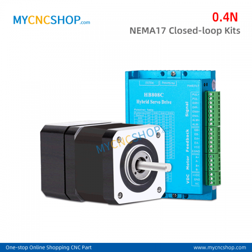 0.4N NEMA17 Closed Loop Stepper Motor encoder driver HB808C + 2meter cable