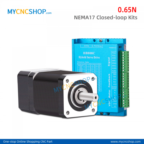 0.65N NEMA17 Closed Loop Stepper Motor encoder driver HB808C + 2meter cable