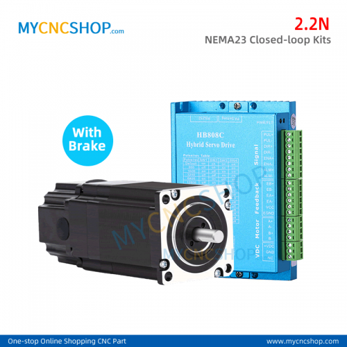 2.2N NEMA23 Closed Loop Stepper Motor encoder driver HB808C + 3meter  cable 