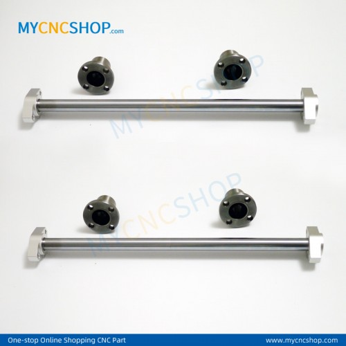 2Pcs Dia.12mm-L400mm Linear Shaft Hardened Rod+4Pcs SHF12 shaft rail support+4Pcs LMF12UU Linear Blocks Unit