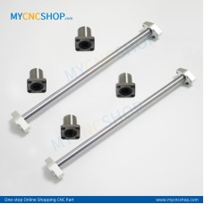 2Pcs Dia.20mm-L300mm Linear Shaft Hardened Rod+4Pcs SHF20 shaft rail support+4Pcs LMK20UU Linear Blocks Unit