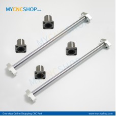 2Pcs Dia.10mm-L200mm Linear Shaft Hardened Rod+4Pcs SHF10 shaft rail support+4Pcs LMK10UU Linear Blocks Unit