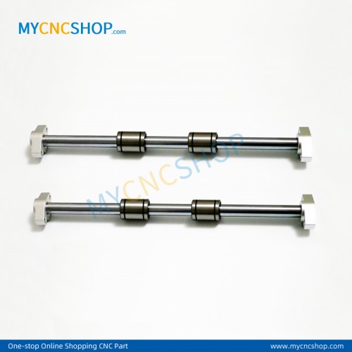 2Pcs Dia.10mm-L200mm Linear Shaft Hardened Rod+4Pcs SHF10 10mm shaft rail support+4Pcs LM10UU Linear Blocks Unit