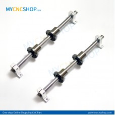 2Pcs Dia.12mm-L200mm Linear Shaft Hardened Rod+4Pcs SK12 shaft rail support+4Pcs LMF12UU Linear Blocks Unit