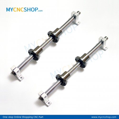2Pcs Dia.16mm-L200mm Linear Shaft Hardened Rod+4Pcs SK16 shaft rail support+4Pcs LMF16UU Linear Blocks Unit