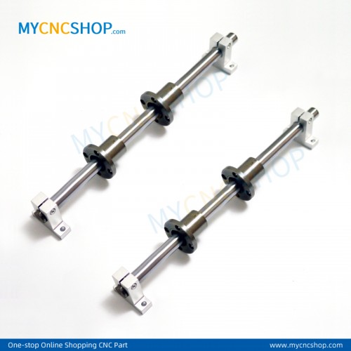 2Pcs Dia.20mm-L600mm Linear Shaft Hardened Rod+4Pcs SK20 shaft rail support+4Pcs LMF20UU Linear Blocks Unit