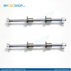 2Pcs Dia.20mm- L300mm Linear Shaft Hardened Rod+4Pcs SK20 shaft rail support+4Pcs LMH20UU Linear Blocks Unit