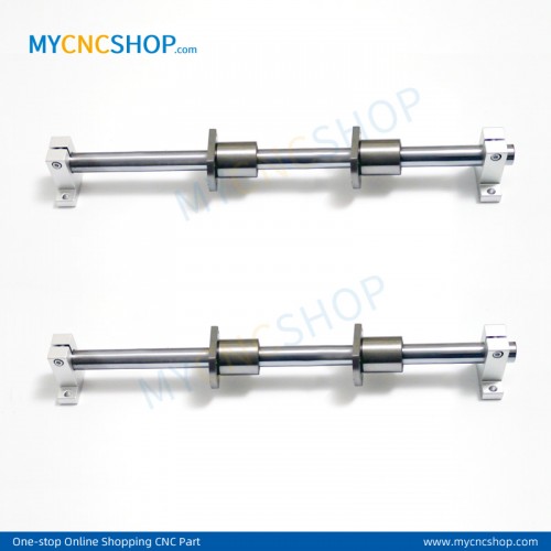 2Pcs Dia.12mm- L250mm Linear Shaft Hardened Rod+4Pcs SK12 shaft rail support+4Pcs LMH12UU Linear Blocks Unit