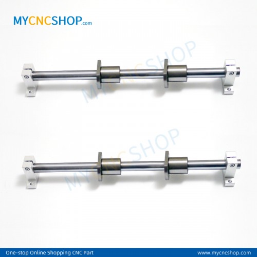 2Pcs Dia.20mm- L350mm Linear Shaft Hardened Rod+4Pcs SK20 shaft rail support+4Pcs LMH20UU Linear Blocks Unit