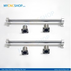 2Pcs Dia.20mm-L300mm Linear Shaft Hardened Rod+4Pcs SK20 shaft rail support+4Pcs LMK20UU Linear Blocks Unit