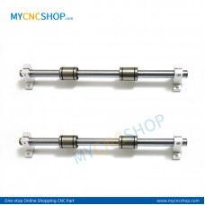 2Pcs Dia.25mm-L500mm Linear Shaft Hardened Rod+4Pcs SK25 shaft rail support+4Pcs LM25UU Linear Blocks Bearing