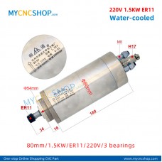 CNC router spindle SHUNTONG DIA.80mm 1500W ER11 3bearing For Engraving Milling