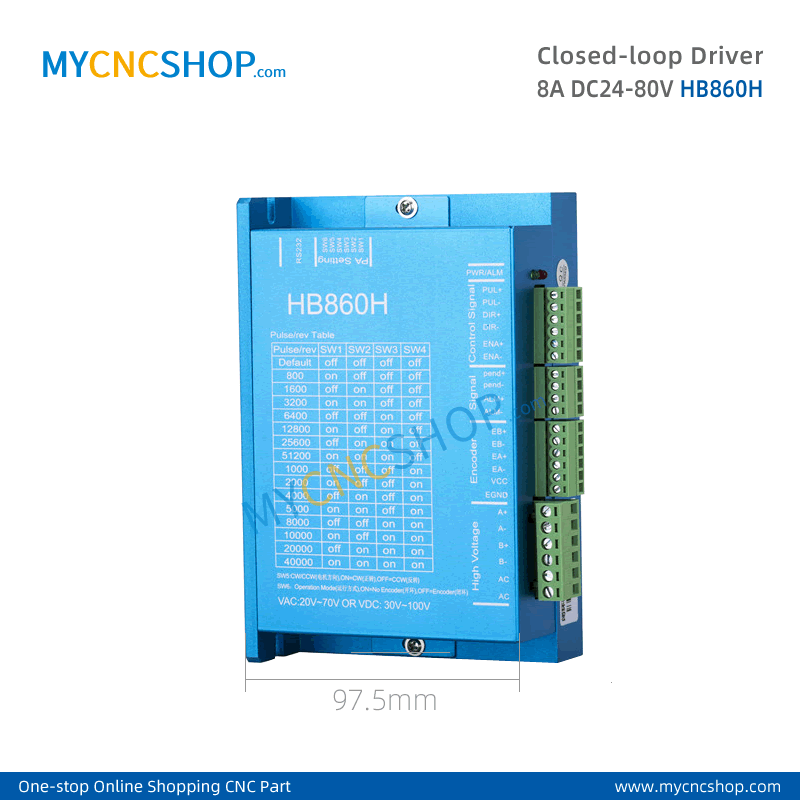 HB860H NEMA34 Driver Hybrid stepper motor driver servo 86mm closed loop stepper motor driver