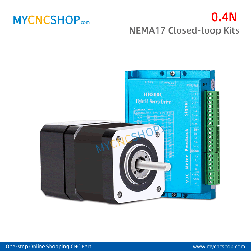 0.4N NEMA17 Closed Loop Stepper Motor encoder driver HB808C with cable